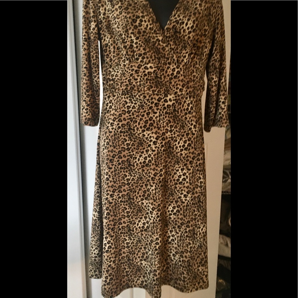 🧸 leopard-print dress